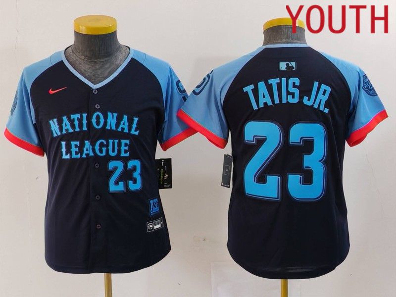 Youth San Diego Padres #23 Tatis jr Blue All star 2024 Nike MLB Jersey style 5